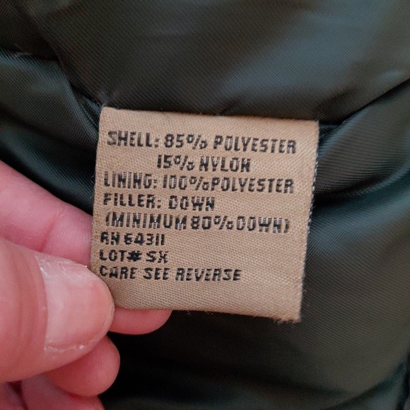 Rainforest RFT Thick Down Puffer Winter Jacket Coat Parka Hooded XL Dark Tan - Picture 9 of 16